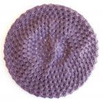 Beret knitted in lavender, ..